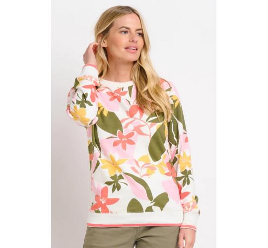 One Off Joblot of 6 Ladies Brakeburn Tropical Palm Crew Neck Sweatshirt