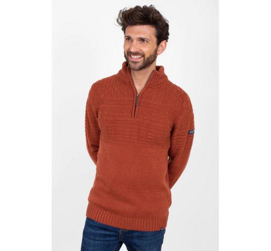 One Off Joblot of 5 Men's Brakeburn Rust Quarter Zip Jumper