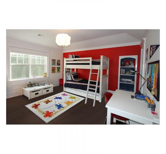 Butterfly Print Non Slip Polyester Area Rug for Kids bedroom Nursery Carpet for any floor types - 150 x 80 cms