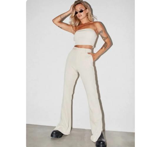 WHOLESALE JOBLOT of 20 MOTEL ROCKS Zovey Trousers in Cream BNWT (ws616)