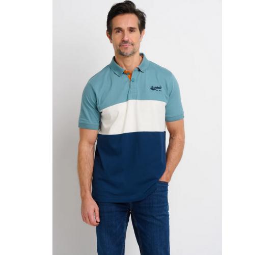 One Off Joblot of 8 Men's Brakeburn Colour Block Polo Shirt