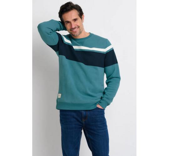 One Off Joblot of 4 Men's Brakeburn Chest Stripe Crew Neck Sweatshirt