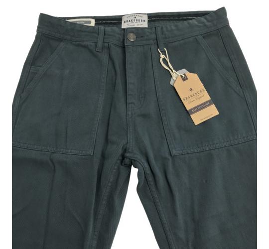 One Off Joblot of 5 Brakeburn Mens Dark Grey Chino Trousers Size M