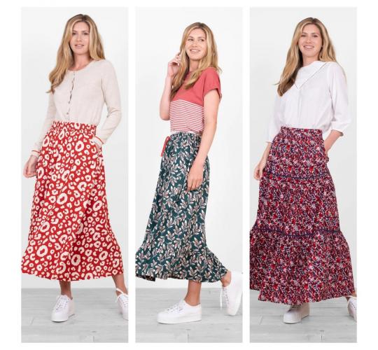 One Off Joblot of 3 Brakeburn Ladies Maxi & Midaxi Skirts 3 Styles Size 8