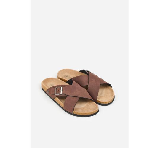 One Off Job Lot of 5 Pairs Brakeburn Men's Brown Cross Over Sandals (UK 7-12)