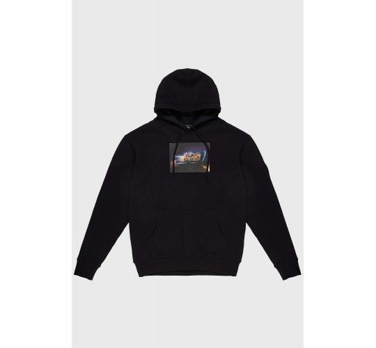 6 x New Designer Vintage Back to The Future Y2K  Movie Mix Size Unisex Hologram CRIMINAL DAMAGE lenticular graphic print hoodie in black RRP £49.99 e