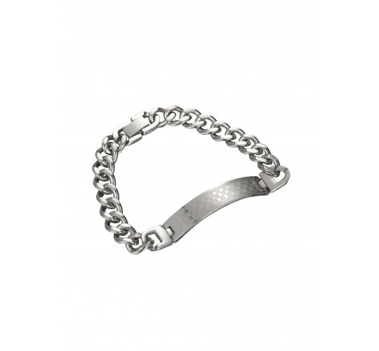 10pcs-Men's Stainless Steel Square Bracelet In Silver Tone|GCJ211-Silver Bar|UK seller