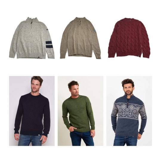 One Off Joblot of 8 Men's Brakeburn Mixed Jumpers & Quarter Zips