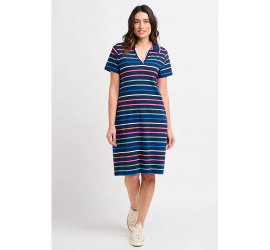 One Off Joblot of 8 Ladies Brakeburn Navy Melody Polo Dress