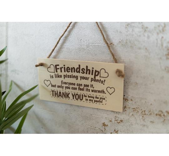 Wooden Friendship Best Friend Plaque x 25