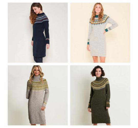 One Off Joblot of 5 Ladies Brakeburn Mixed Fairisle Dresses