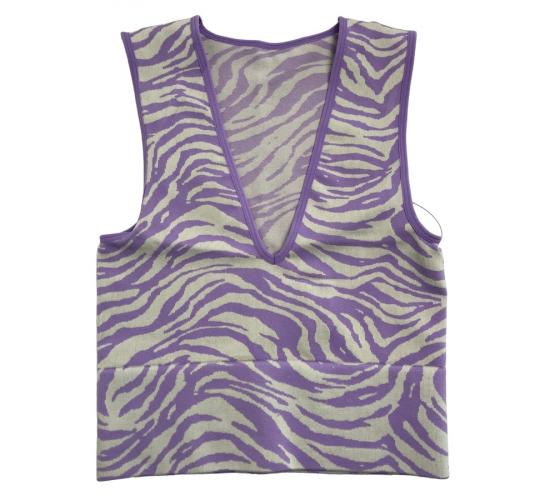 One Off Joblot of 17 Ex-Chain Store Ladies Purple Zebra Vest Tops Sizes XXS-XL