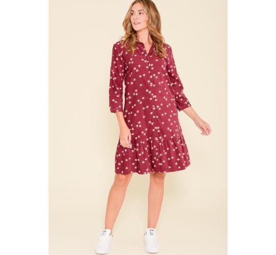 One Off Job Lot of 1 Brakeburn Women's Berry Maria Cord Shirt Dress UK 10