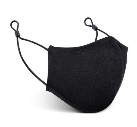 Premium 3-Layered Black Face Mask
