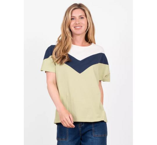 One Off Joblot of 6 Ladies Brakeburn Reese Colour Block T-Shirt