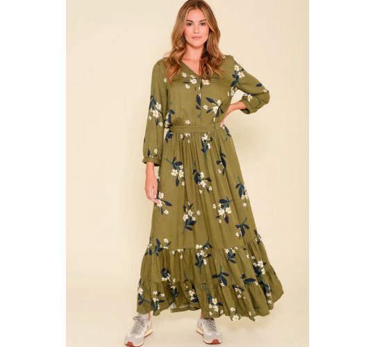 One Off Joblot of 11 Ladies Brakeburn Primrose Olive Maxi Shirt Dress