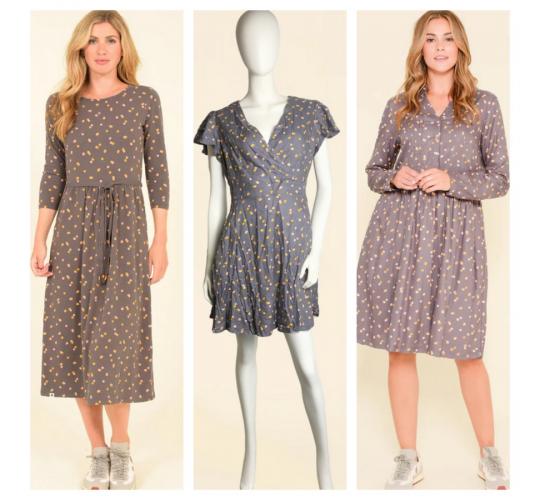 One Off Joblot of 3 Ladies Brakeburn Mixed Dotty Dresses
