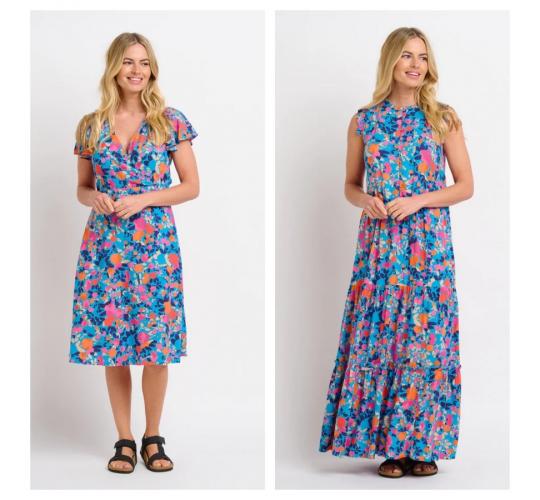 One Off Joblot of 9 Ladies Brakeburn Mixed Bloom Floral Dresses