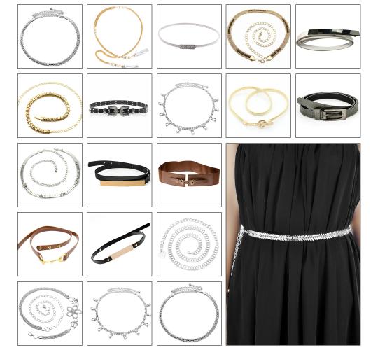 Ladies Womens Waist Belts 100pcs Joblot