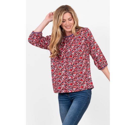 One Off Joblot of 7 Ladies Brakeburn Mixed Berry Floral 3/4 Sleeve T-shirt