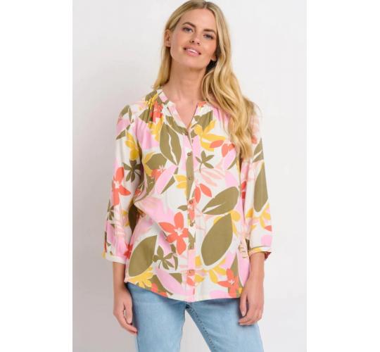One Off Joblot of 15 Ladies Brakeburn Tropical Palm Blouse