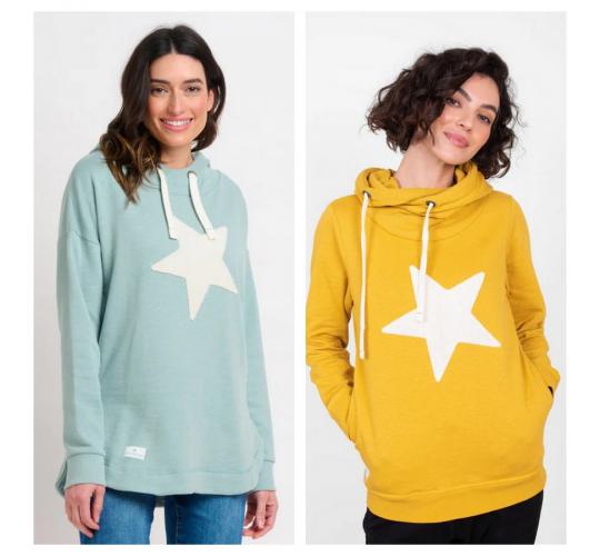 One Off Joblot of 6 Ladies Brakeburn Mixed Star Hoodies - Size 8-18
