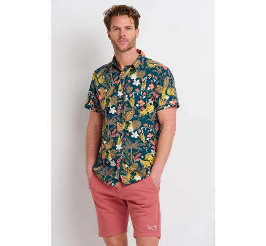 One Off Joblot of 6 Men's Brakeburn Botanical Jungle Shirt