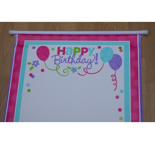 72 x Amscan Happy Birthday Sign in scroll 
