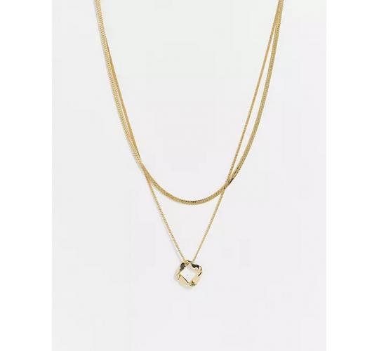 Wholesale Joblot of 30 DesignB Multirow Necklace W/ Flat Chain & Circle Pendant