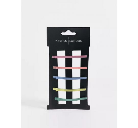 Wholesale Joblot of 30 DesignB London 6 Pack Bobby Pin Hair Slides In Pastel Mix