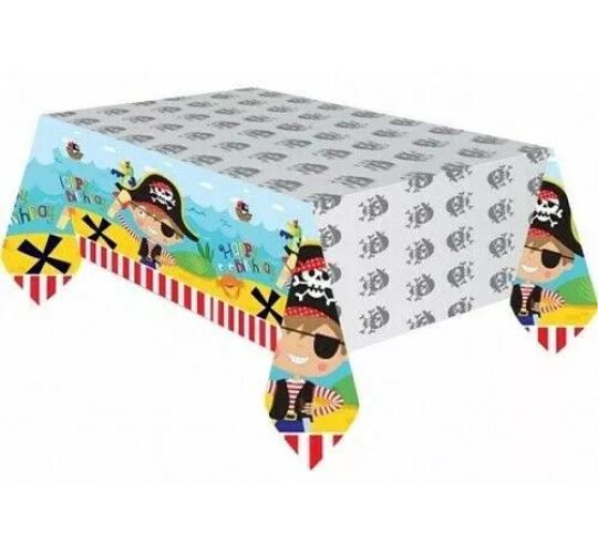 96 x Amscan Little Pirates Table cloths cover Re-usable plastic 54"x96" RRP £767.04
