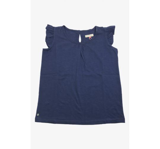 One Off Joblot of 13 Ladies Brakeburn Navy Frill Sleeve Tee