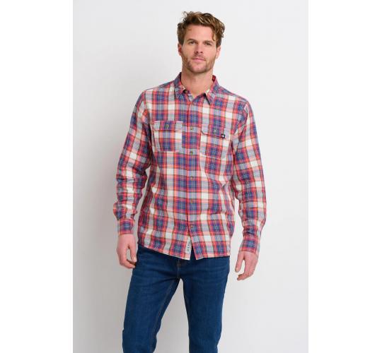 One Off Joblot of 5 Brakeburn Men's Long Sleeved Checked Shirt Size M