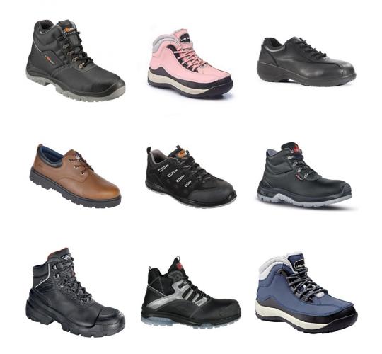 One Off Joblot of 50 Men's & Women's Mixed Branded Safety Boots & Shoes