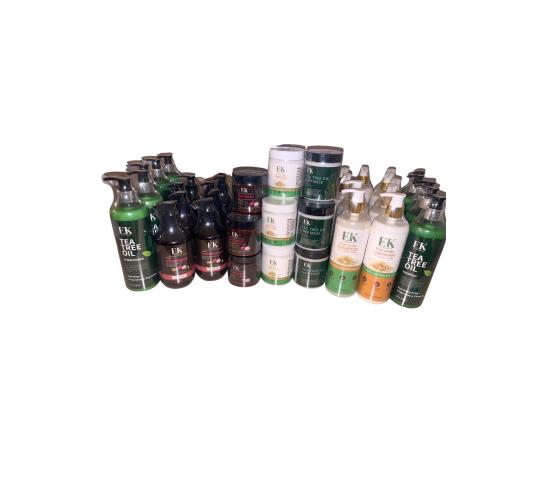  Wholesale Joblot of Premium Hair Care Essentials (30 pieces): Rice Water, Tea Tree Oil, and Red Onion & Black Seed Oil Collections