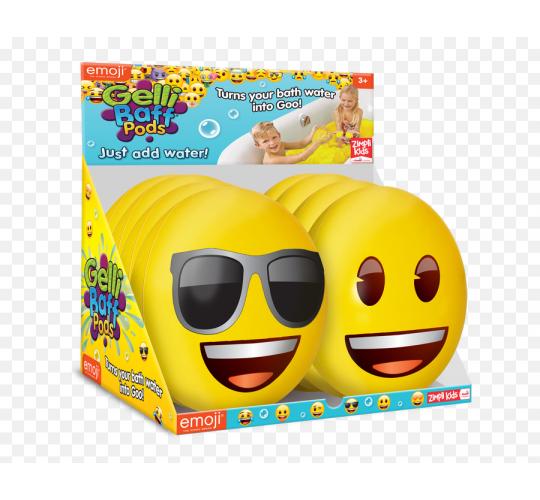 600 x Emoji Gelli Baff Pods (Turns Bath Water into goo)