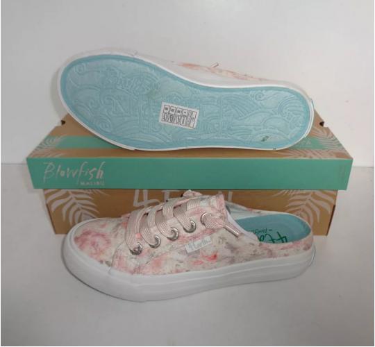 ladies textile floral printed upper trainer. BLOWFISH branded.