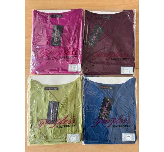 Wholesale Job Lot of 90 Purpless Maternity Nursing V Neck Sleeveless Pregnancy Top