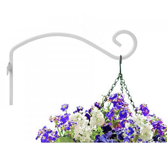 PALLET LOAD of White Hanging Brackets Pack of 2 Fittings Included – Elegant Design to Display your Outdoor Flower Baskets and Bird Feeders