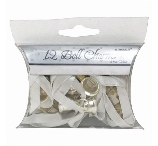 One Off Joblot of 170 Amscan Silver Double Bell Charm Packs (12pcs)