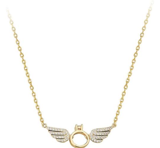 10pcs-Women Crystal Angel Wings Luxury Pendant Necklace|GCJ732|UK seller