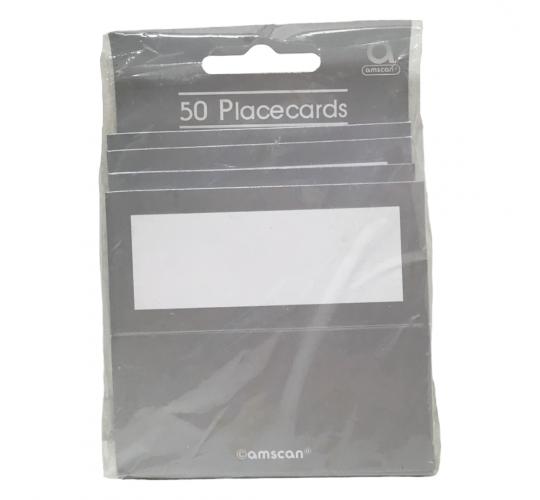 One Off Joblot of 49 Amscan Silver Placecard Packs (50Pcs)