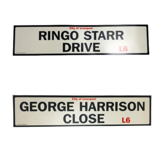 One Off Joblot of Approx. 1,900 The Beatles City Of Liverpool Cardboard Signs