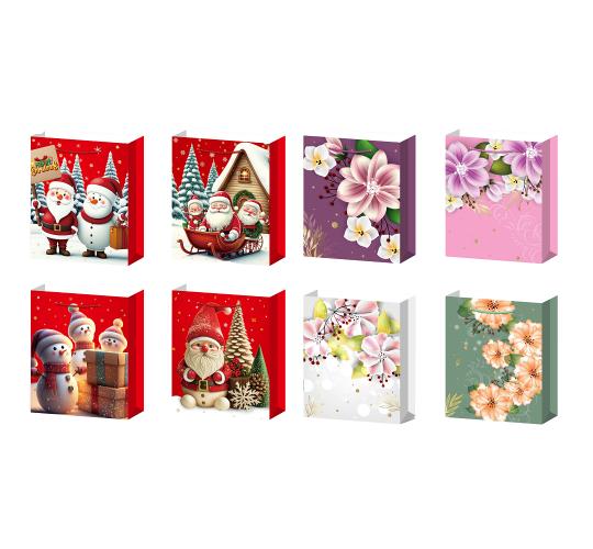 100pcs-Christmas Theme Premium Gift Paper Tote Carry Bags Mixed - Size 43x55x15cm XLarge|GCBag008-XLarge-100pcs|UK seller