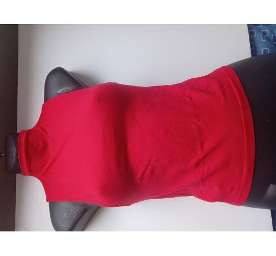 SEAMFREE STRETCHY SLEEVELESS TOP UK size S M Limited Edition TURTLENECK