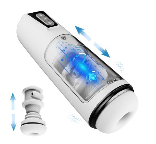 5pcs-7 Frequency Silent Hands-Free Automatic Male Sex Masturbation Vibration Cup|GCAP189-5pcs|UK seller