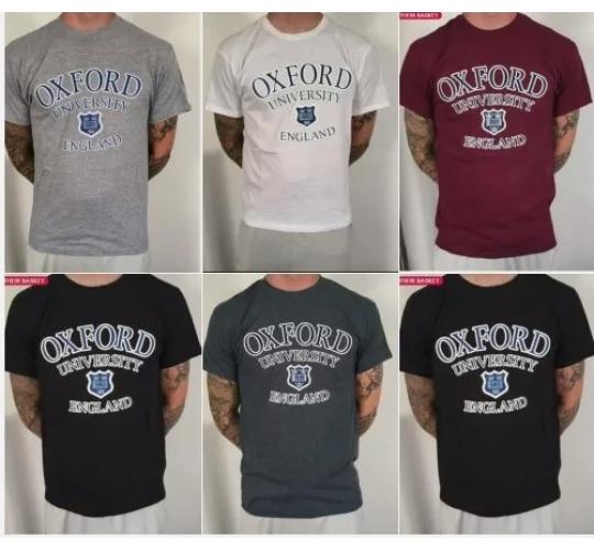 WHOLESALE JOBLOT of 12 Official Oxford University T Shirts