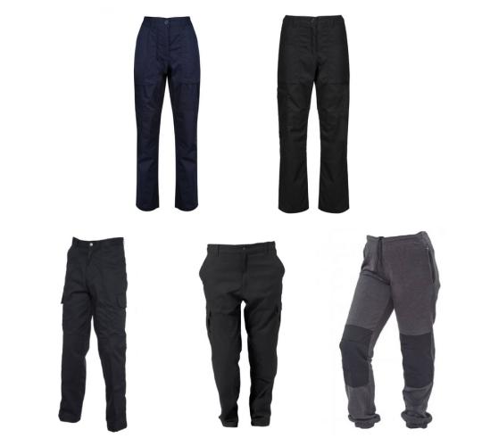 One Off Joblot of 8 Women's Mixed Branded Work Cargo Trousers & Joggers