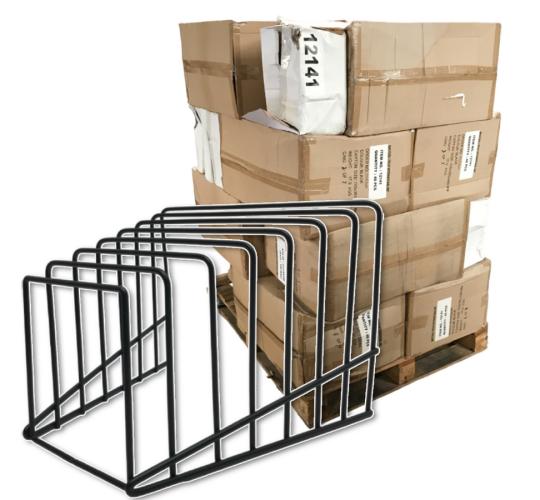 One Off Pallet of 606 Black Wire Rack Multi-Use Desk Organiser / File Holder