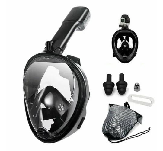45pcs Ultimate Full Face Snorkel Mask Set - Panoramic 180° View, Anti-fog!